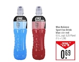 Sport Iso Drink blue oder red Angebote von Max Balance bei Marktkauf Waiblingen für 0,69 €