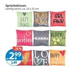 Sprüchekissen im V-Markt Prospekt Sprüchekissen von im aktuellen V-Markt Prospekt für 2,99 €