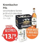 Krombacher im V-Markt Prospekt Pils von Krombacher im aktuellen V-Markt Prospekt für 13,79 €