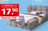Polsterbett im Segmüller Prospekt Polsterbett im aktuellen Segmüller Prospekt für 599,00 €