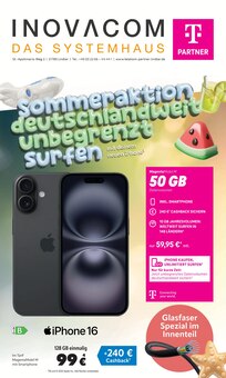 Smartphone im INOVACOM Prospekt "SOMMERAKTION: DEUTSCHLANDWEIT UNBEGRENZT SURFEN" mit 12 Seiten (Bergisch Gladbach)