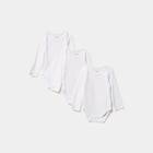 Promo Lot 3 bodies US manches longues blanc bébé à 5,59 € dans le catalogue La Halle à Bègles