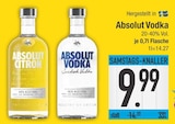 Absolut Citron oder Absolut Vodka Angebote von Absolut bei E center Augsburg für 9,99 €