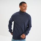 Pull col roulé manches longues bleu marine homme - La Halle Pull col roulé manches longues bleu marine homme à 29,99 € dans le catalogue La Halle
