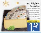 Allgäuer Bergkäse von herz im aktuellen EDEKA Prospekt für 1,49 €