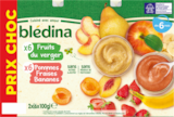 COUPELLES FRUITS DU VERGER & POMMES FRAISES BANANES BLÉDINA - BLEDINA en promo chez Auchan Supermarché COUPELLES FRUITS DU VERGER & POMMES FRAISES BANANES BLÉDINA - BLEDINA dans le catalogue Auchan Supermarché