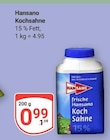 Kochsahne im Angebot bei GLOBUS in Rostock Kochsahne Angebote von Hansano bei GLOBUS Rostock für 0,99 €