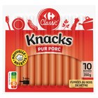 Knacks pur porc - CARREFOUR CLASSIC' en promo chez Carrefour Market Knacks pur porc - CARREFOUR CLASSIC' dans le catalogue Carrefour Market