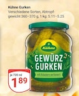 Gewürzgurken Angebote von Kühne bei GLOBUS Rostock für 1,89 €