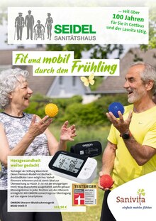 Sanitätshaus Orthopädietechnik SEIDEL Nachfolger Matthias Harmuth e.K. Prospekt Fit und mobil durch den Frühling mit  Seiten