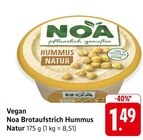 Brotaufstrich Hummus Natur im Angebot bei E center in Nürtingen Brotaufstrich Hummus Natur Angebote von Noa bei E center Nürtingen für 1,49 €