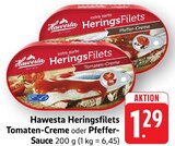 Heringsfilets Tomaten-Creme Angebote von Hawesta bei EDEKA Heilbronn für 1,29 €