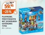 Piratenhafen mit Seeräuber-Gefängnis im Müller Prospekt Piratenhafen mit Seeräuber-Gefängnis von Playmobil im aktuellen Müller Prospekt für 59,95 €