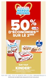 Prix et réduction Kinder dans le prospectus Carrefour Market en cours Offre Kinder dans le catalogue Carrefour Market du moment à la page 12