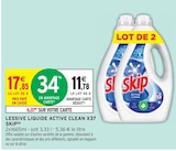 Lessive Liquide Active Clean X37 (b) - Skip en promo chez Intermarché Castres à 11,78 €