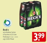 Beck's Angebote bei famila Nordost Neumünster für 3,99 €