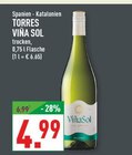 Viña Sol im Angebot bei Marktkauf in Düsseldorf Viña Sol Angebote von Torres bei Marktkauf Düsseldorf für 4,99 €