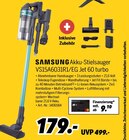 MEDIMAX - Akku-Stielsauger VS15A6031R1/EG Jet 60 turbo Angebot im Prospekt Akku-Stielsauger VS15A6031R1/EG Jet 60 turbo bei MEDIMAX im Prospekt "" für 179,00 €
