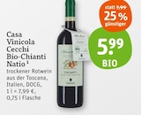 Bio-Chianti Natio Angebote von Casa Vinicola Cecchi bei tegut Ludwigsburg für 5,99 €