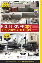 Aktueller BRAUN Möbel-Center Prospekt mit Couch, "EXKLUSIVER PERSONALVERKAUF", Seite 9