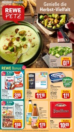 REWE Supermarkt Prospekt der aktuellen Woche mit 32 Seiten, gültig von 20.10.2025 bis 25.10.2025, in Herdorf und Umgebung Aktueller REWE Supermarkt Prospekt in Herdorf und Umgebung, "Dein Markt" mit 32 Seiten, 20.10.2025 - 25.10.2025