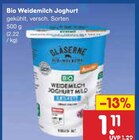 Bio Weidemilch Joghurt für 1,11 € bei Netto Marken-Discount im Angebot Bio Weidemilch Joghurt im aktuellen Netto Marken-Discount Prospekt