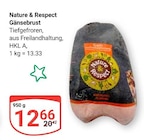Gänsebrust Angebote von Nature & Respect bei GLOBUS Erlangen für 12,66 €