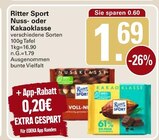 Nuss- oder Kakaoklasse im Angebot bei WEZ in Minden Nuss- oder Kakaoklasse Angebote von Ritter Sport bei WEZ Minden für 1,49 €