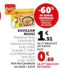 Bouillon - Maggi en promo chez Super U Ajaccio à 0,60 €