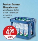 Mineralwasser von Franken Brunnen im aktuellen V-Markt Prospekt für 4,99 €