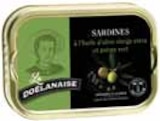Sardines à l'huile d'olive vierge extra et poivre vert - DOËLANAISE - Intermarché à Nantes Sardines à l'huile d'olive vierge extra et poivre vert - DOËLANAISE en promo chez Intermarché Nantes à 2,75 €