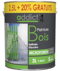 Peinture Addict Bois Blanc 2,5L + 20 % Gratuit à Décor Discount dans Euzet