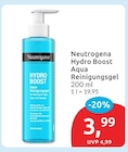 Hydro Boost Aqua Reinigungsgel von Neutrogena im aktuellen budni Prospekt