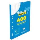Feuilles simples - CLAIREFONTAINE en promo chez Carrefour Feuilles simples - CLAIREFONTAINE dans le catalogue Carrefour