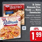 Ristorante Pizza, Piccola oder Bistro Flammkuchen Angebote von Dr. Oetker bei E center Peine für 1,99 €