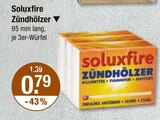 Zündhölzer Angebote von Soluxfire bei V-Markt Kaufbeuren für 0,79 €