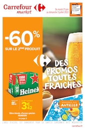 Catalogue Carrefour Market "Des promos toutes fraîches", 48 pages, 21/06/2022 - 03/07/2022 Prospectus Carrefour Market "Des promos toutes fraîches", 48 pages, 21/06/2022 - 03/07/2022