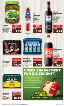 Cola im Kaufland Prospekt "Aktuelle Angebote" mit 44 Seiten (Nordhausen)