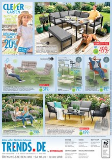 Gartensitzmöbel im Trends Prospekt "TRENDS FOR FRIENDS" mit 8 Seiten (Bonn)