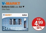 Batterie AAA oder AA von V-MARKT im aktuellen V-Markt Prospekt für 4,99 €