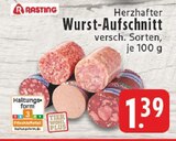 Herzhafter Wurst-Aufschnitt bei EDEKA im Schermbeck Prospekt für 1,39 €
