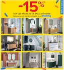 Promo -15% sur les meubles de salle de bains à  dans le catalogue Castorama à Pierrelaye