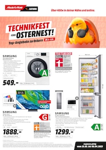 Waschmaschine Angebot im aktuellen MediaMarkt Saturn Prospekt auf Seite 1