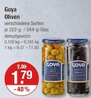 Oliven im V-Markt Prospekt Oliven von Goya im aktuellen V-Markt Prospekt für 1,79 €