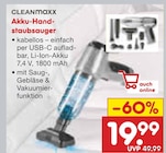 Akku-Handstaubsauger bei Netto Marken-Discount im Dahlem Prospekt für 19,99 €