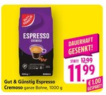 Espresso Cremoso Angebote von Gut & Günstig bei E center Filderstadt für 11,99 €