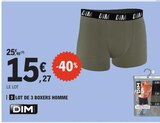 Lot de 3 Boxers Homme - Dim en promo chez E.Leclerc Poitiers à 15,27 €