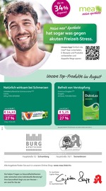 mea - meine apotheke Apotheken Prospekt der aktuellen Woche mit 4 Seiten, gültig von 01.08.2026 bis 31.08.2026, in Hardt und Umgebung Aktueller mea - meine apotheke Apotheken Prospekt in Hardt und Umgebung, "Unsere August-Angebote" mit 4 Seiten, 01.08.2026 - 31.08.2026