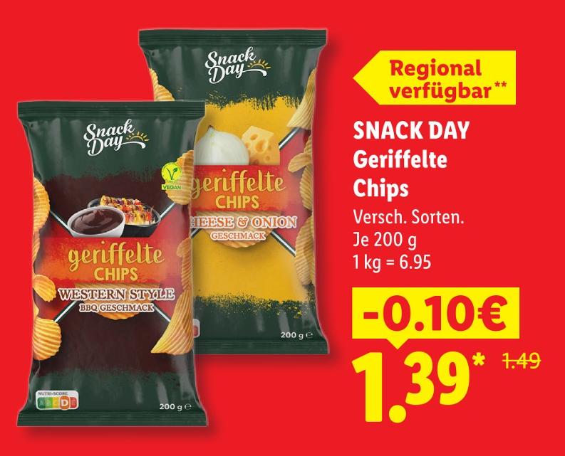 Geriffelte Chips
