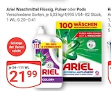 Waschmittel Flüssig Angebote von Ariel bei GLOBUS Gießen für 21,99 €
